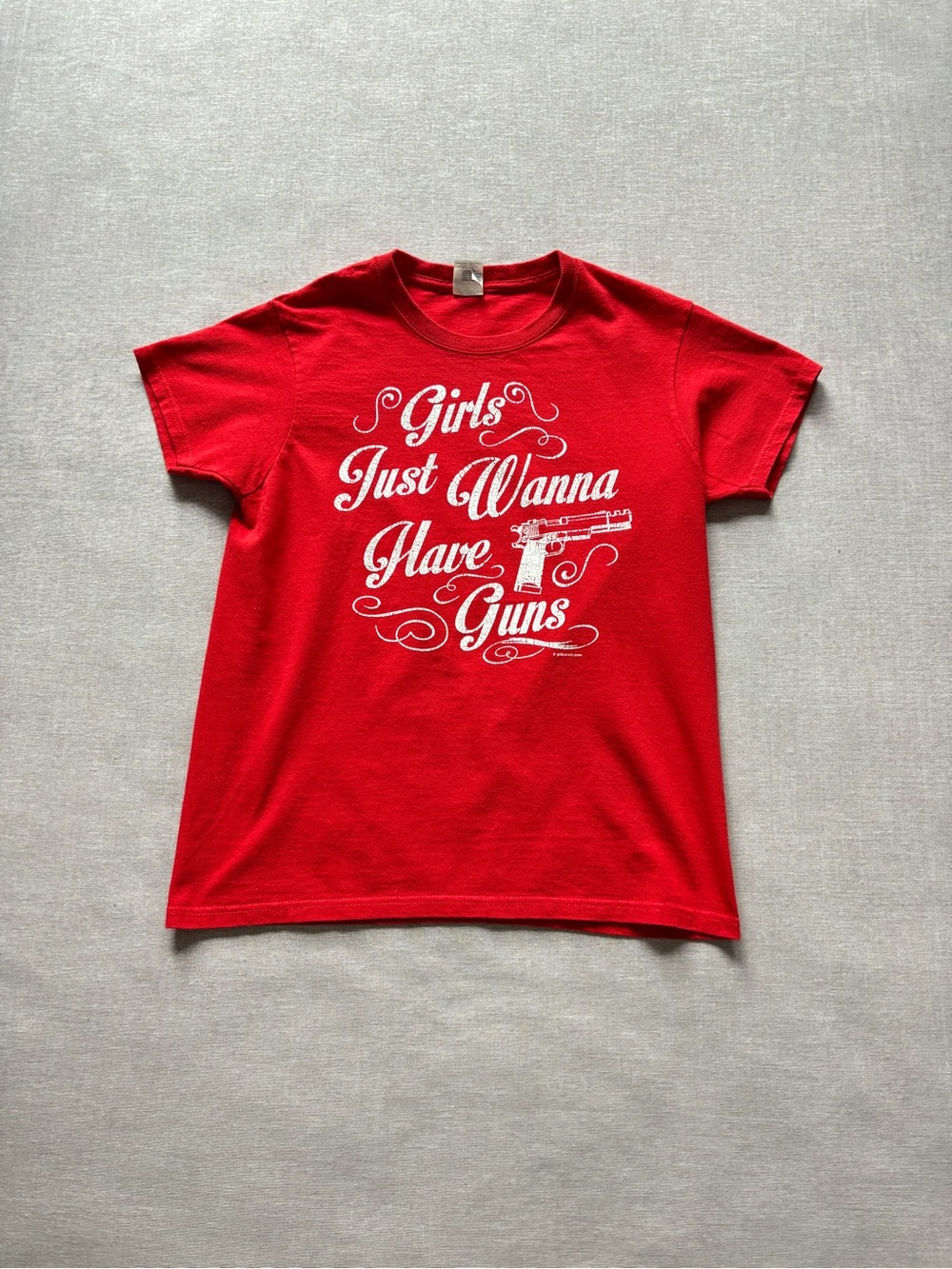 Golden red cotton feminist fun slogan tee shirt retro nostalgic vsco egirl